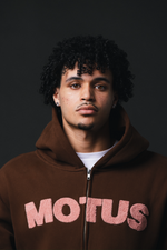 Cocoa Brown Zip Up