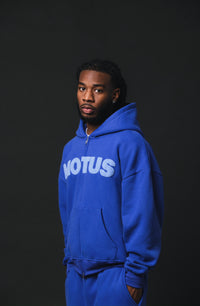 Cobalt Blue Zip Up