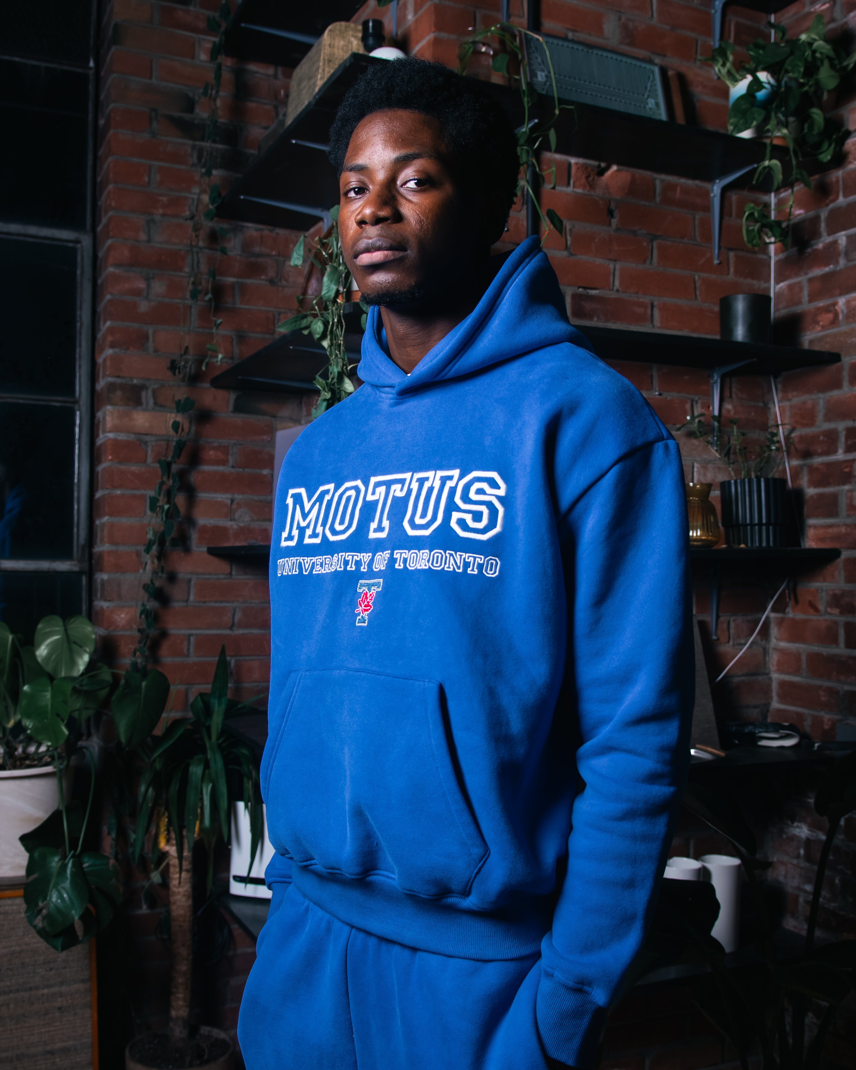 True store blue hoodie